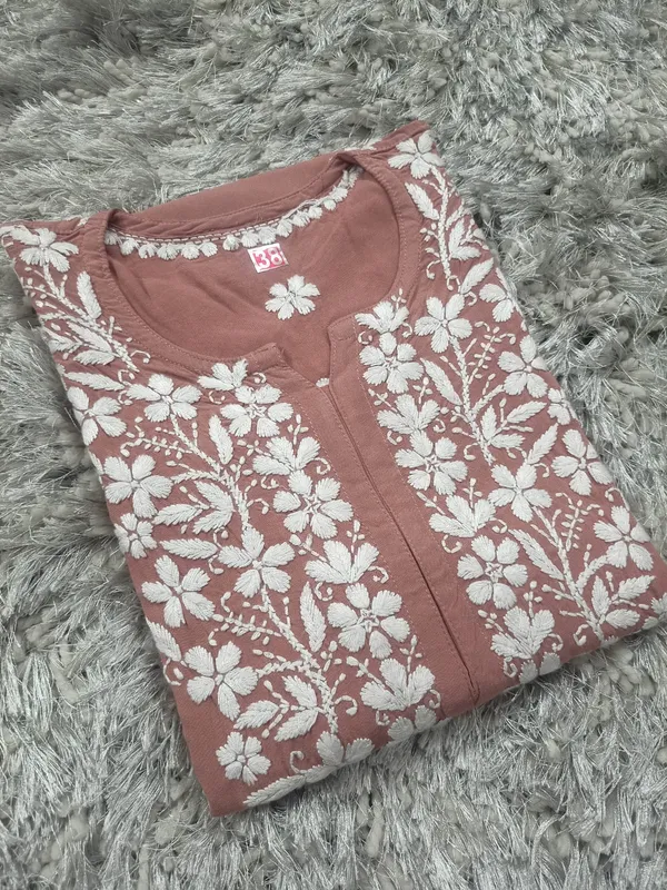 Saanvi_Hand_Work_Fine_Chikankari_Straight_Kurti_For_Women