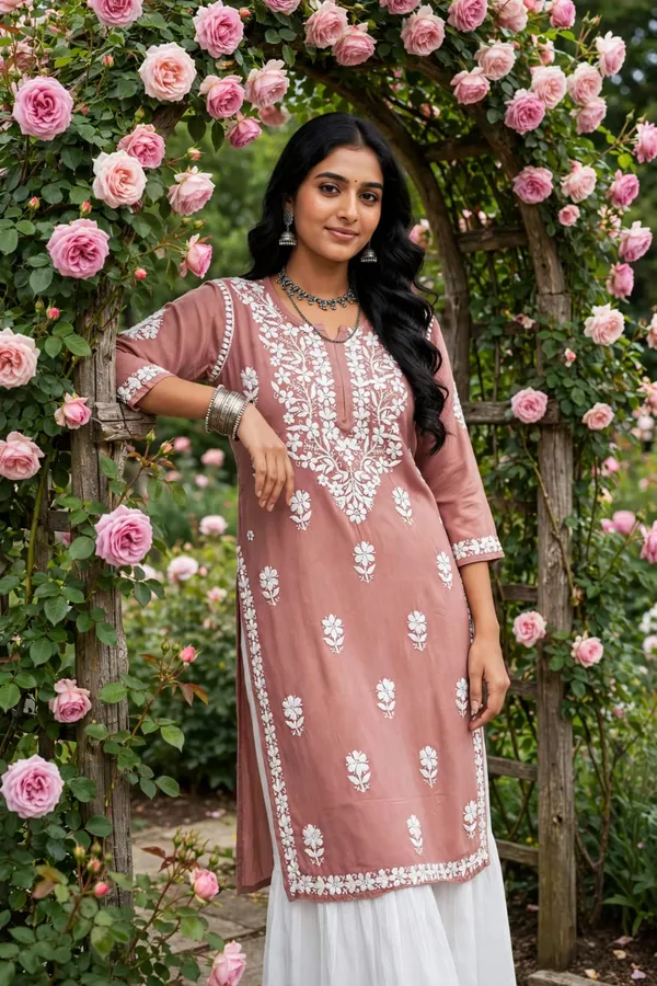 Saanvi_Hand_Work_Fine_Chikankari_Straight_Kurti_For_Women