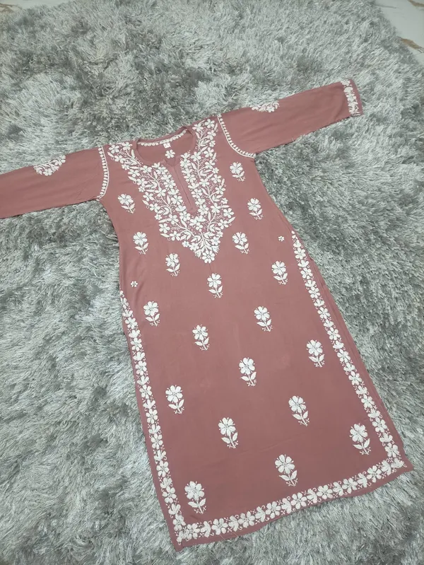 Saanvi_Hand_Work_Fine_Chikankari_Straight_Kurti_For_Women