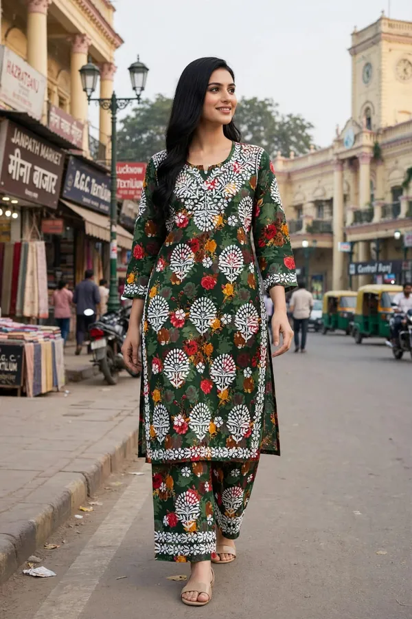 Haseen_Mulmul_Cotton_Floral_Print_Embroidered_Kurti_Palazzo_Set_For_Women