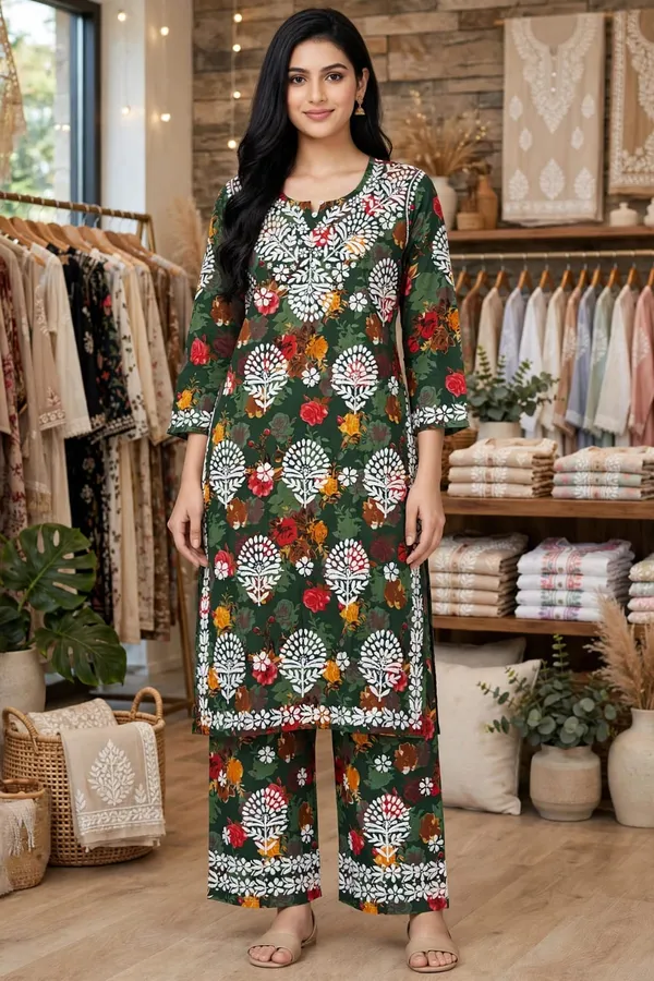 Haseen_Mulmul_Cotton_Floral_Print_Embroidered_Kurti_Palazzo_Set_For_Women
