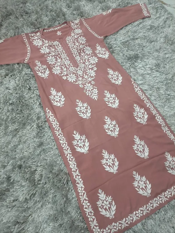 Sitara_Hand_Work_Fine_Chikankari_Straight_Kurti_For_Women