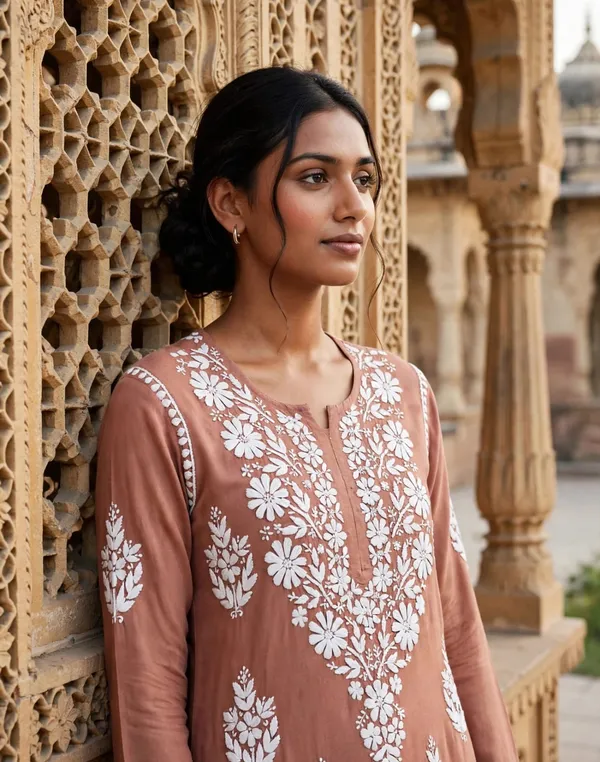 Sitara_Hand_Work_Fine_Chikankari_Straight_Kurti_For_Women