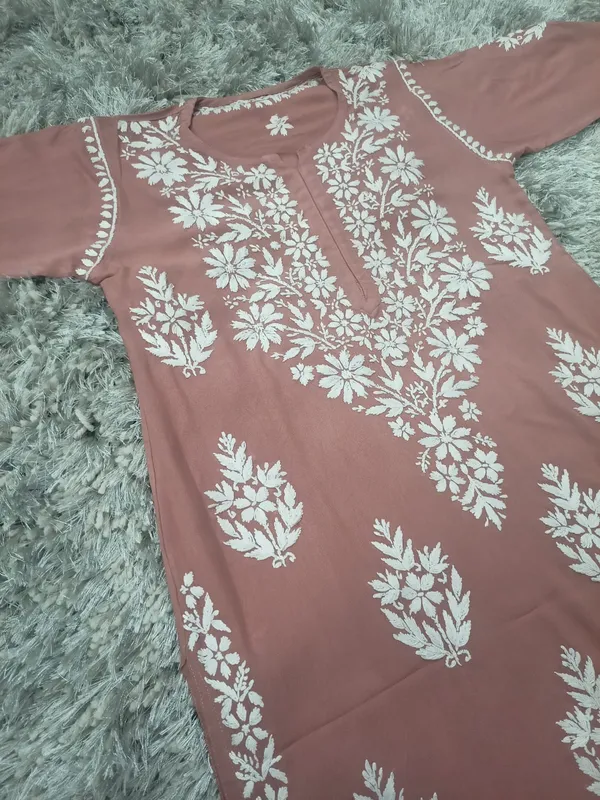 Sitara_Hand_Work_Fine_Chikankari_Straight_Kurti_For_Women