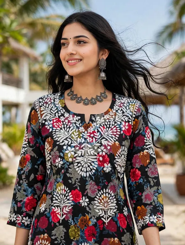 Khumari_Mulmul_Cotton_Floral_Print_Kurti_Palazzo_Set_For_Women