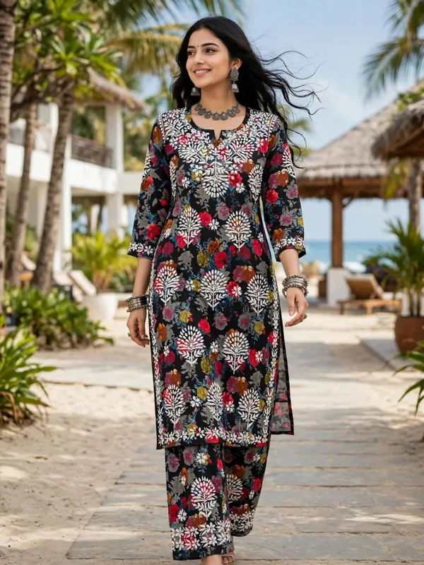 Khumari_Mulmul_Cotton_Floral_Print_Kurti_Palazzo_Set_For_Women