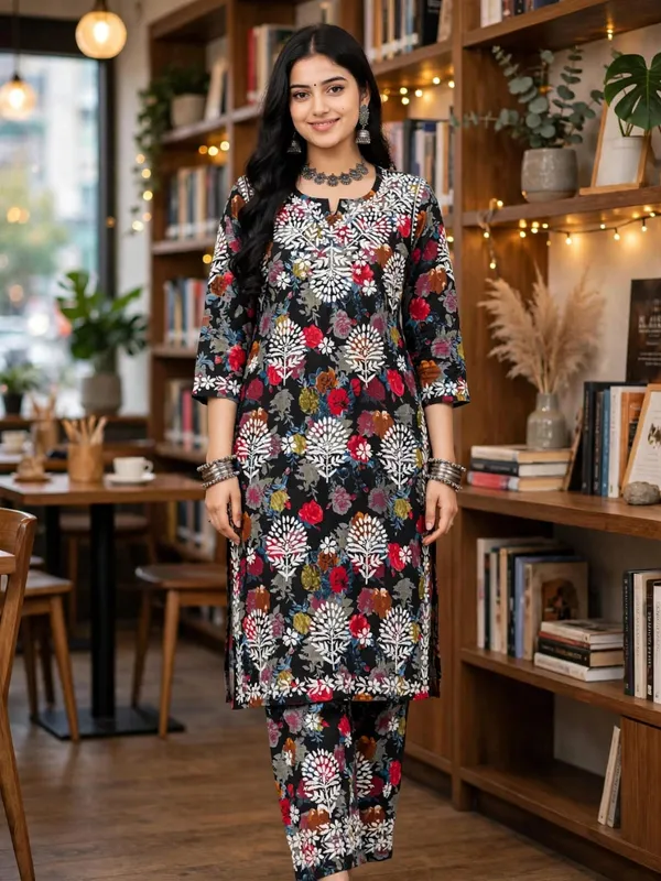 Khumari_Mulmul_Cotton_Floral_Print_Kurti_Palazzo_Set_For_Women