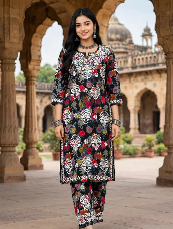 Khumari_Mulmul_Cotton_Floral_Print_Kurti_Palazzo_Set_For_Women