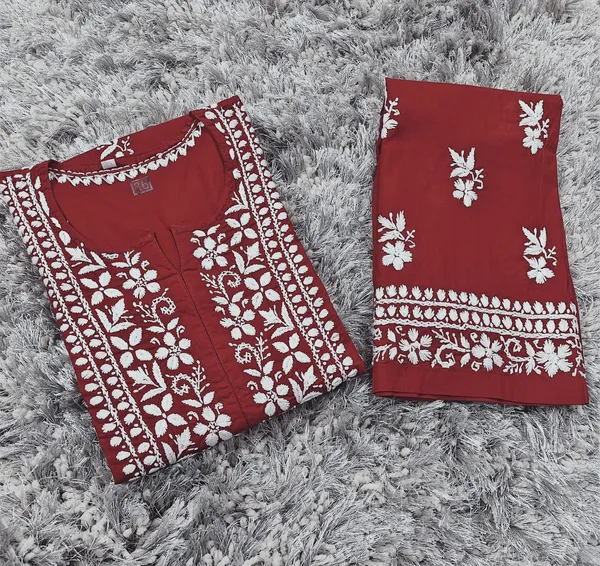 Ishita_Cotton_Hand_Embroidered_Straight_Kurti_Pant_Set_For_Women
