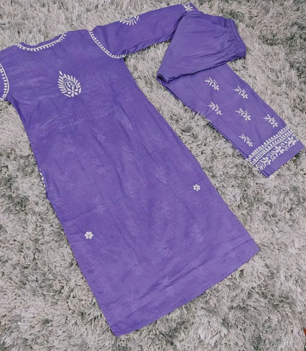 Siya_Hand_Work_Fine_Chikankari_Straight_Pant_Set_For_Women