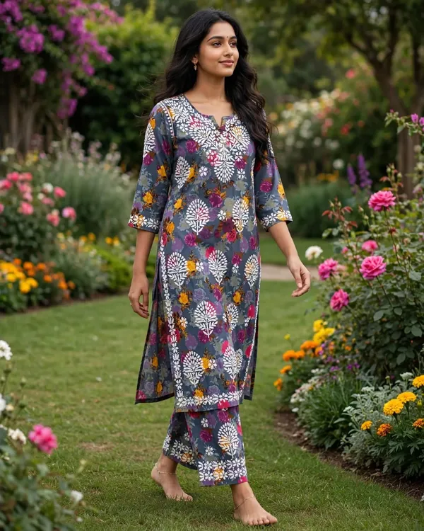 Bahaar_Mulmul_Cotton_Floral_Print_Kurti_Palazzo_Set_For_Women