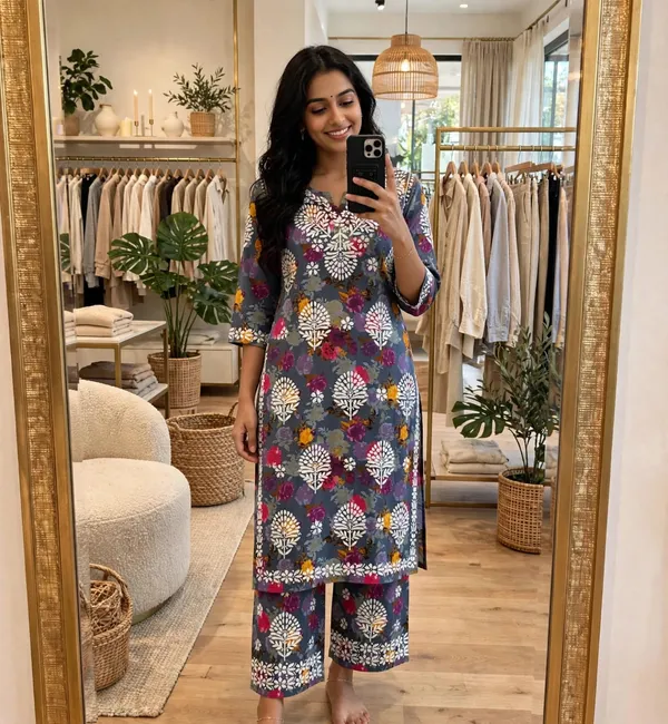Bahaar_Mulmul_Cotton_Floral_Print_Kurti_Palazzo_Set_For_Women
