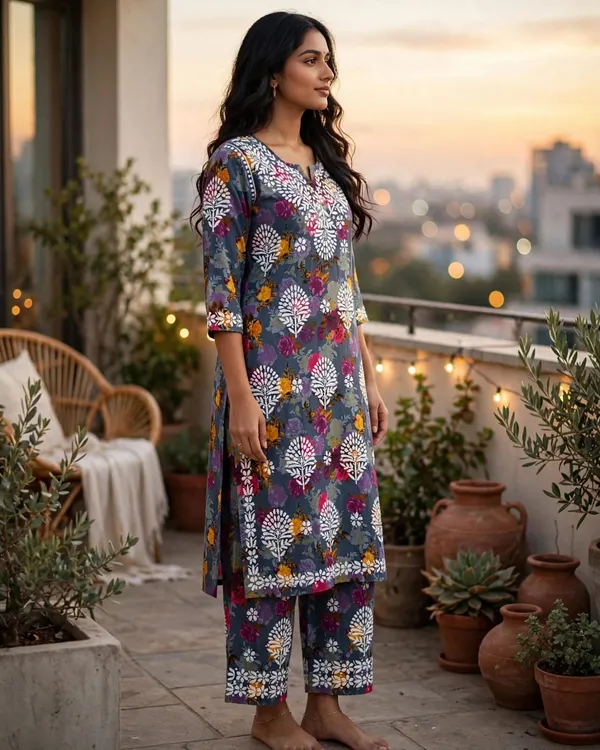 Bahaar_Mulmul_Cotton_Floral_Print_Kurti_Palazzo_Set_For_Women