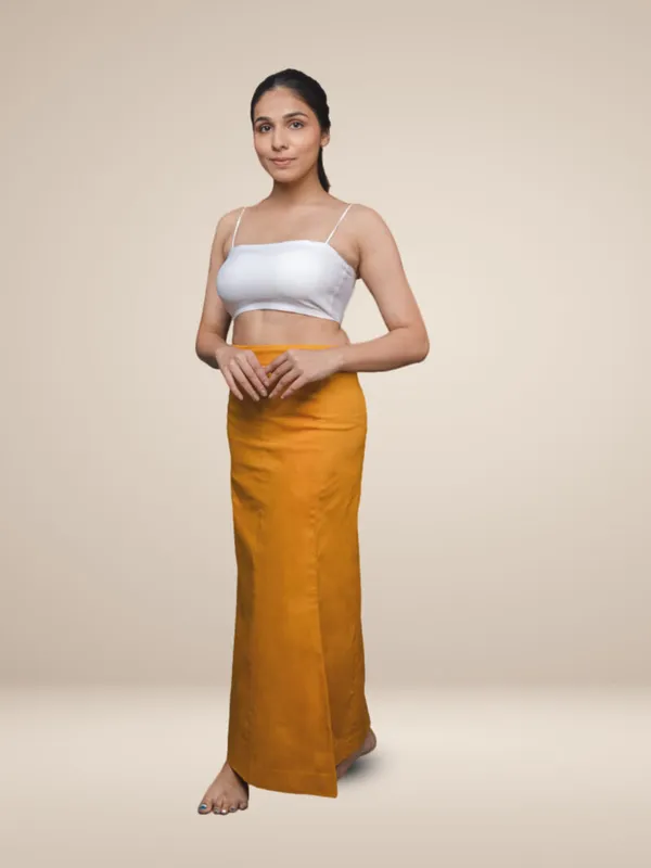 Mustard_Yellow_Cotton_Lycra_Shapewear_For_Women