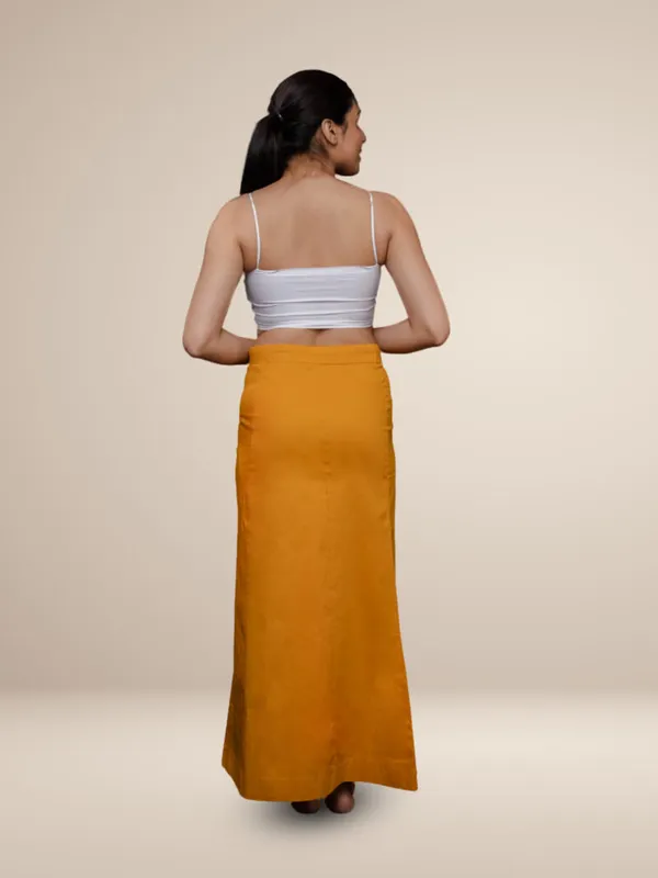 Mustard_Yellow_Cotton_Lycra_Shapewear_For_Women