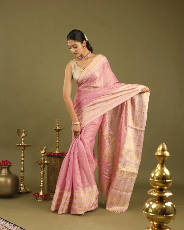 Pastel_Pink_Tissue_Mul_Cotton_Hand_Woven_Saree_For_Women