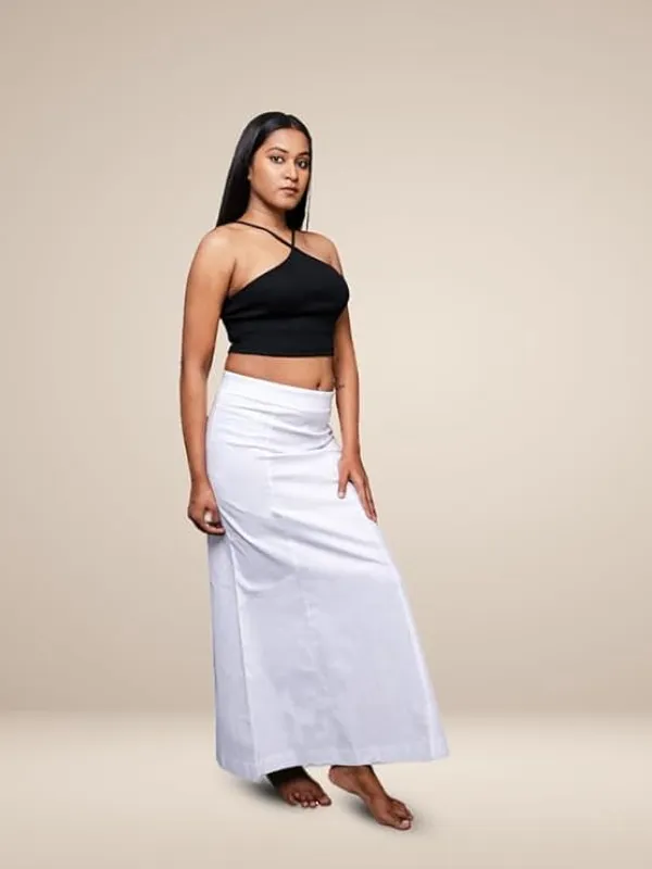 White_Cotton_Lycra_Shapewear_For_Women