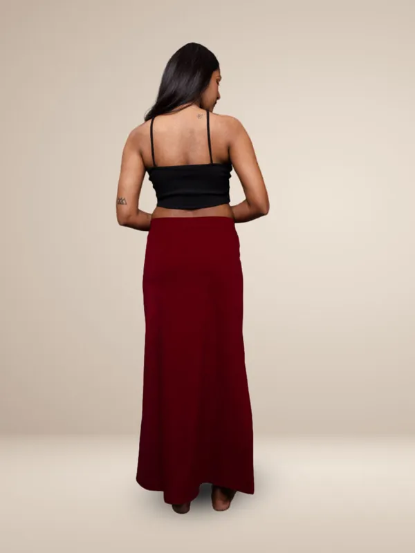 Maroon_Cotton_Lycra_Shapewear_For_Women