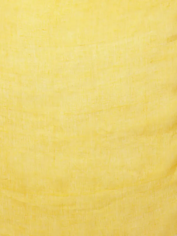 Yellow_Pure_Linen__HandWoven_Saree_For_Women