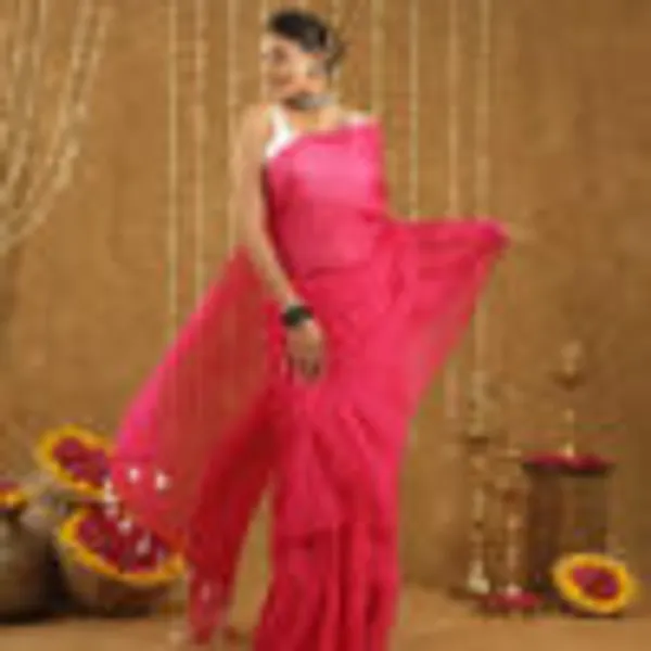 Hot_Pink_Mul_Cotton_Hand_Woven_Saree_For_Women