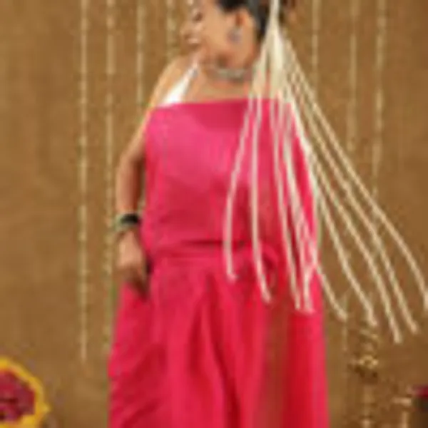 Hot_Pink_Mul_Cotton_Hand_Woven_Saree_For_Women