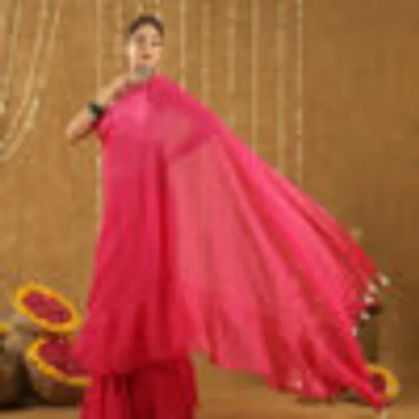 Hot_Pink_Mul_Cotton_Hand_Woven_Saree_For_Women