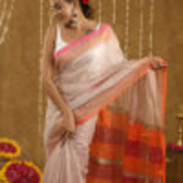 Ivory_Tissue_Cotton_Hand_Woven_Saree_For_Women