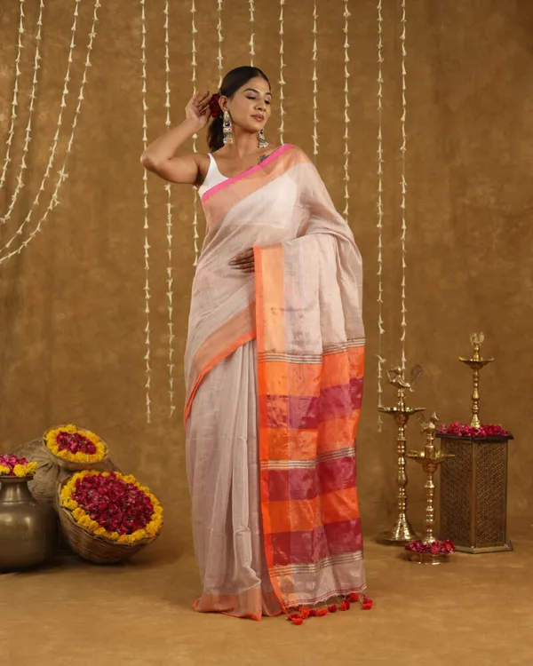 Ivory_Tissue_Cotton_Hand_Woven_Saree_For_Women