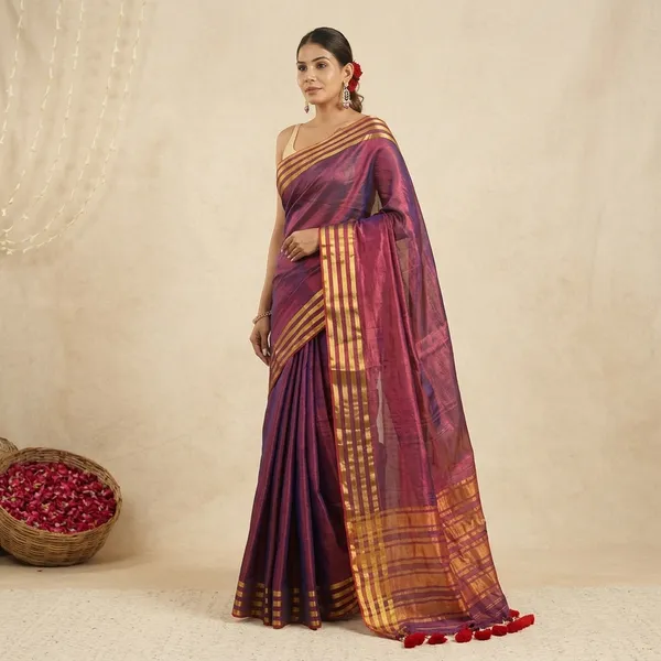 Purple_Tissue_Mul_Cotton_Hand_Woven_Saree_For_Women