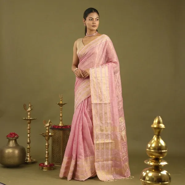 Pastel_Pink_Tissue_Mul_Cotton_Hand_Woven_Saree_For_Women