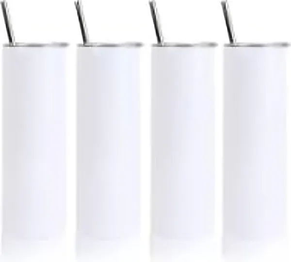 Mimitiinaa_White_Stainless_Steel_Tumbler_With_Plastic_Straw_Can_Be_Customised_With_Photos,_Logos,_Mesages