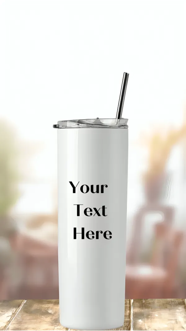 Mimitiinaa_White_Stainless_Steel_Tumbler_With_Plastic_Straw_Can_Be_Customised_With_Photos,_Logos,_Mesages