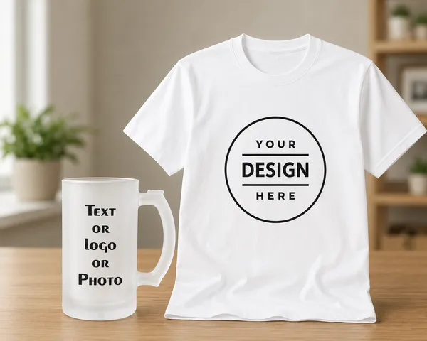 Polyester_Tshirt_And_Frosted_Beer_Mug_Combo_Set