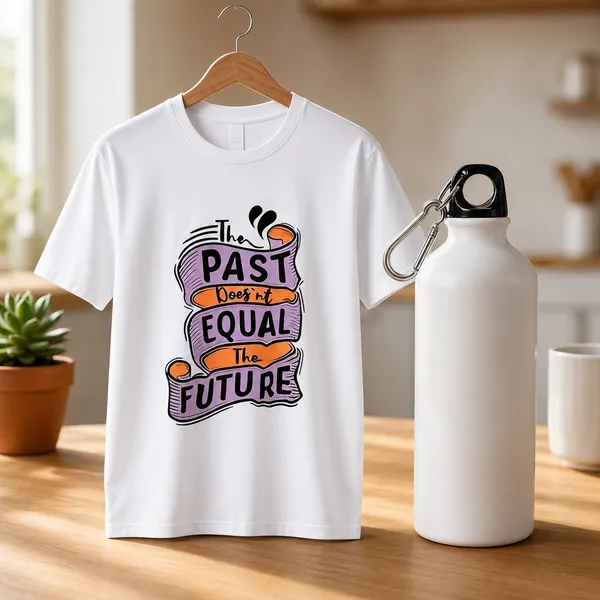Polyester_Tshirt_And_Sports_Water_Bottle_Combo_Set