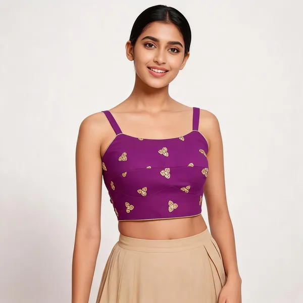 Purple_Georgette_Embellished_Sleeveless_Blouse_For_Women