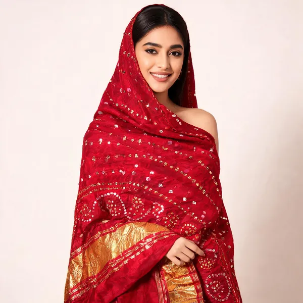 Rani_Pink_Silk_Bandhani_Dupatta_For_Women