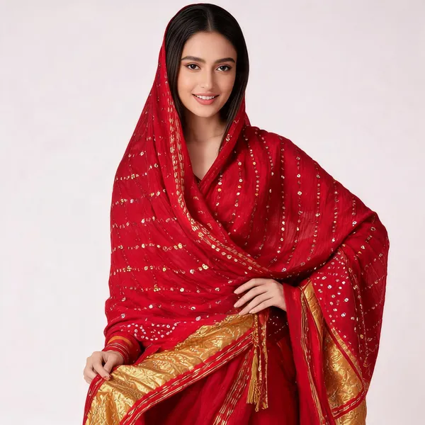 Rani_Pink_Silk_Bandhani_Dupatta_For_Women