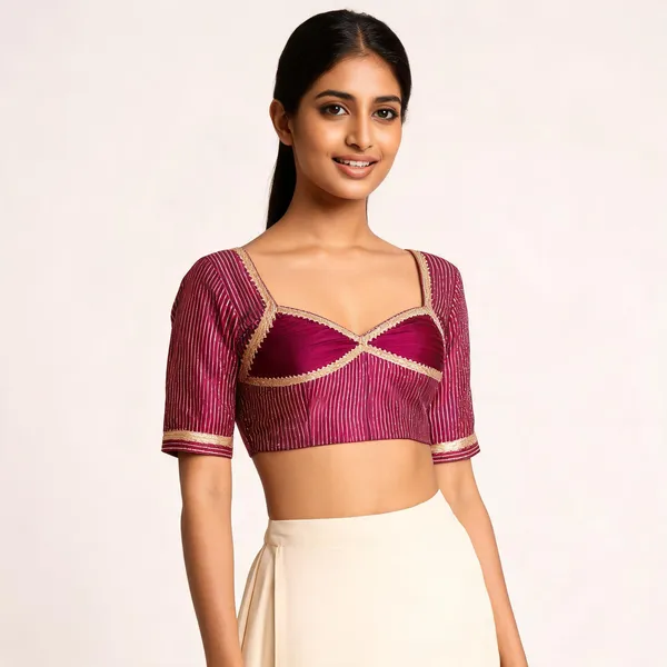 Magenta_Gaji_Silk_Striped_Aangi_Blouse_For_Women