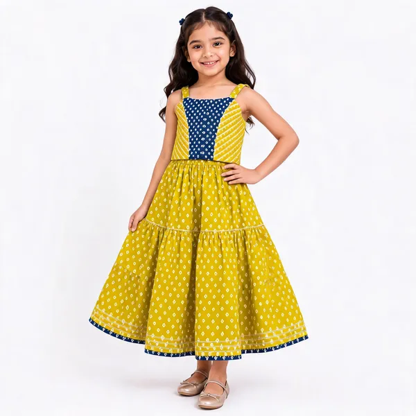 Yellow_Blue_Silk_Printed_Tiered_Maxi_Dress_For_Girls