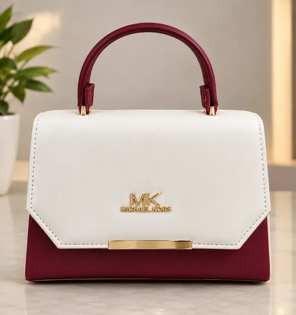 Elegant_Cream_&_Burgundy_Handbag_with_Gold_Accents