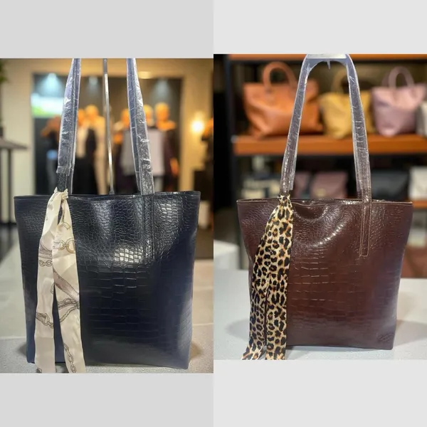 Black_PU_Leather_Tote_bag_For_Women_(Single_Piece)