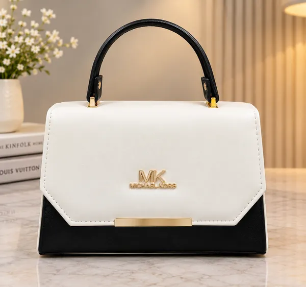 Elegant_Black_&_Cream_Top-Handle_Handbag