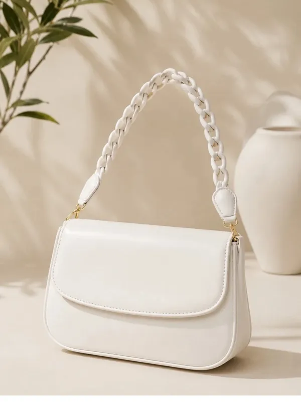 White_PU_Leather_Handbag_For_Women