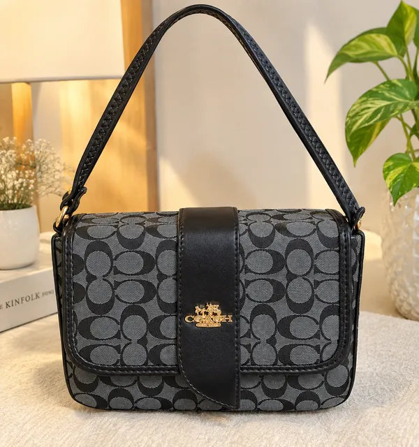 Classic_Black_&_Grey_Monogram_Shoulder_Bag