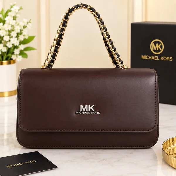 Elegant_Chocolate_Brown_Chain_Sling_Bag