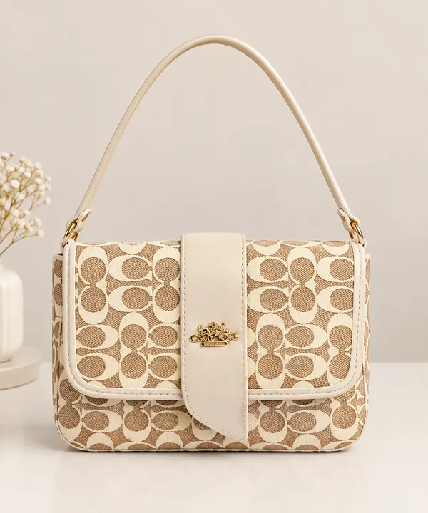 Ivory_Beige_Signature_Pattern_Top_Handle_Shoulder_Bag