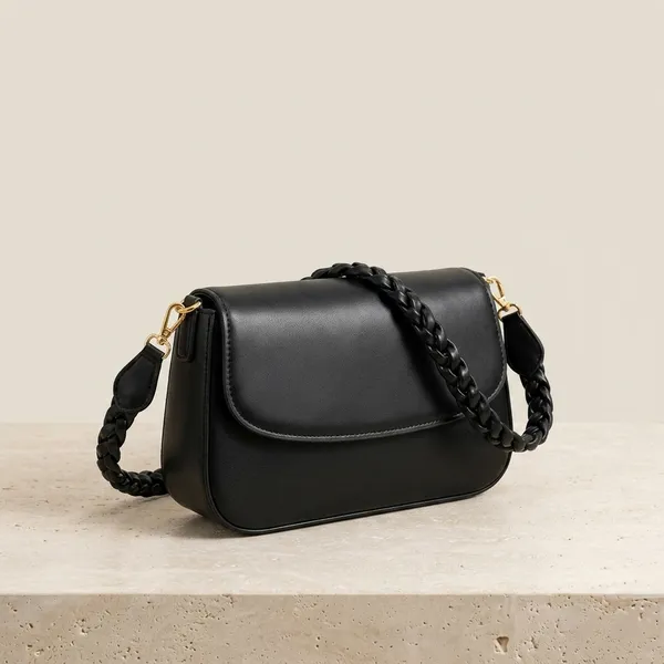 Black_PU_Leather_Shoulder_Bag_For_Women