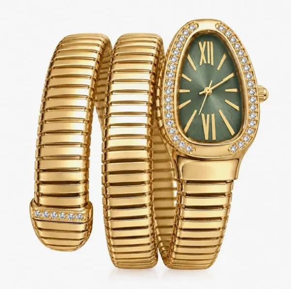 Premium_Golden_Snake_Bracelet_Watch_for_Women