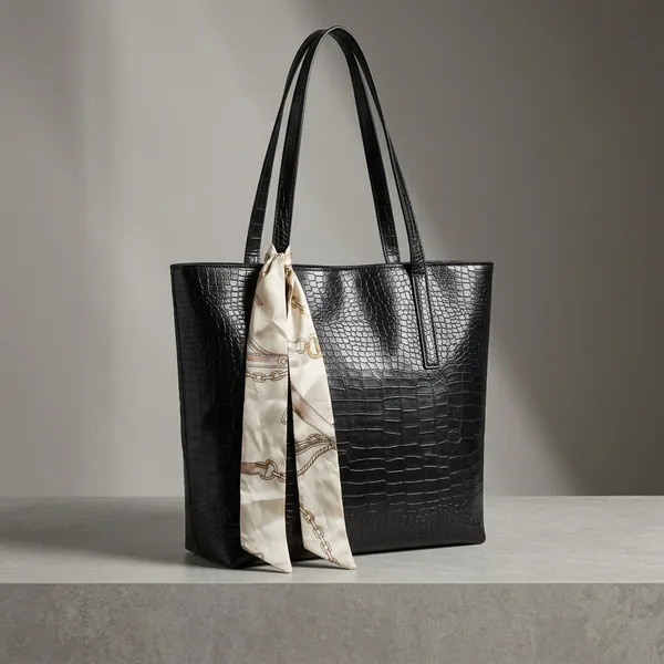 Black_PU_Leather_Tote_bag_For_Women_(Single_Piece)