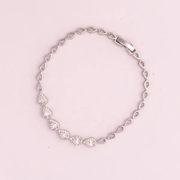 Silver_925_Sterling_Pear_Cut_Stone_Tennis_Bracelet_For_Women